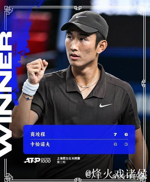 ATP上海大师赛 商竣程1-2告负遗憾无缘16强 ATP上海大师赛 商竣程1-2告负遗憾无缘16强